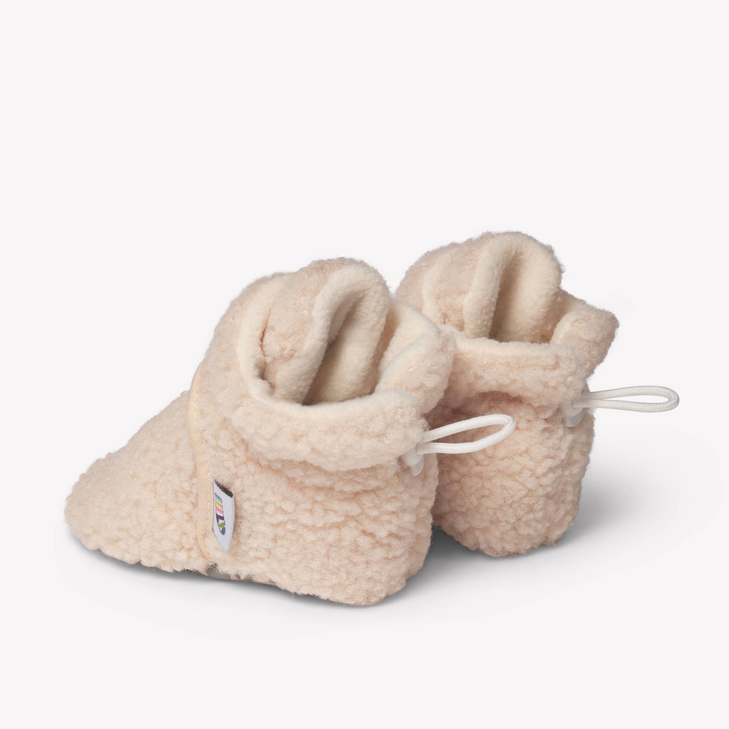 Stay-on, Non-Slip Booties - Perfect pram slipper - Sherpa : 6-12 months
