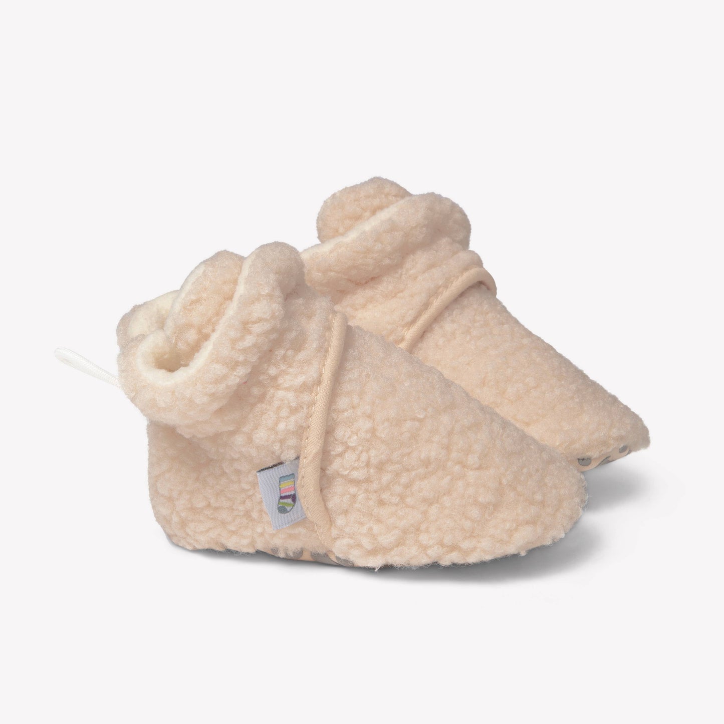 Stay-on, Non-Slip Booties - Perfect pram slipper - Sherpa : 6-12 months