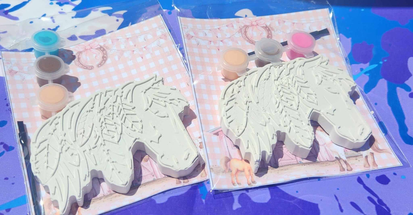 Kids Horse Western Themed Paint Kits โ Non-Toxic DIY Party
