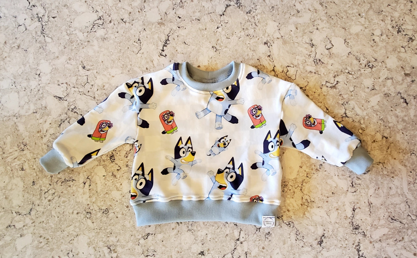 Bluey 100% Organic French Terry Sweatshirt