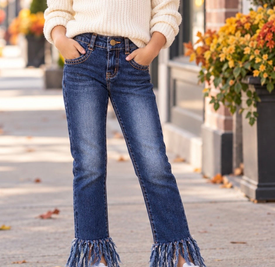 Fringed Jeans