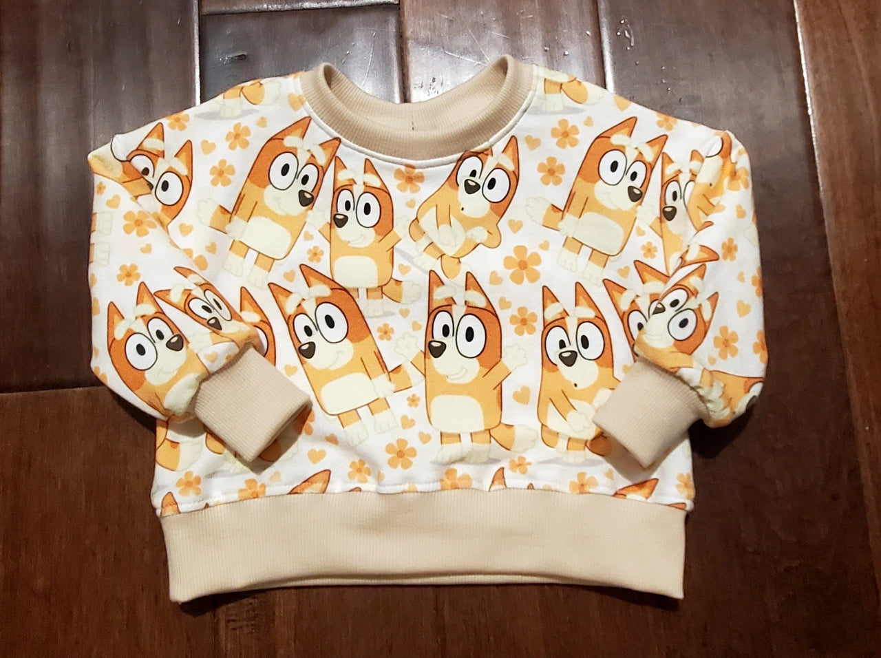 Bluey 100% Organic French Terry Sweatshirt