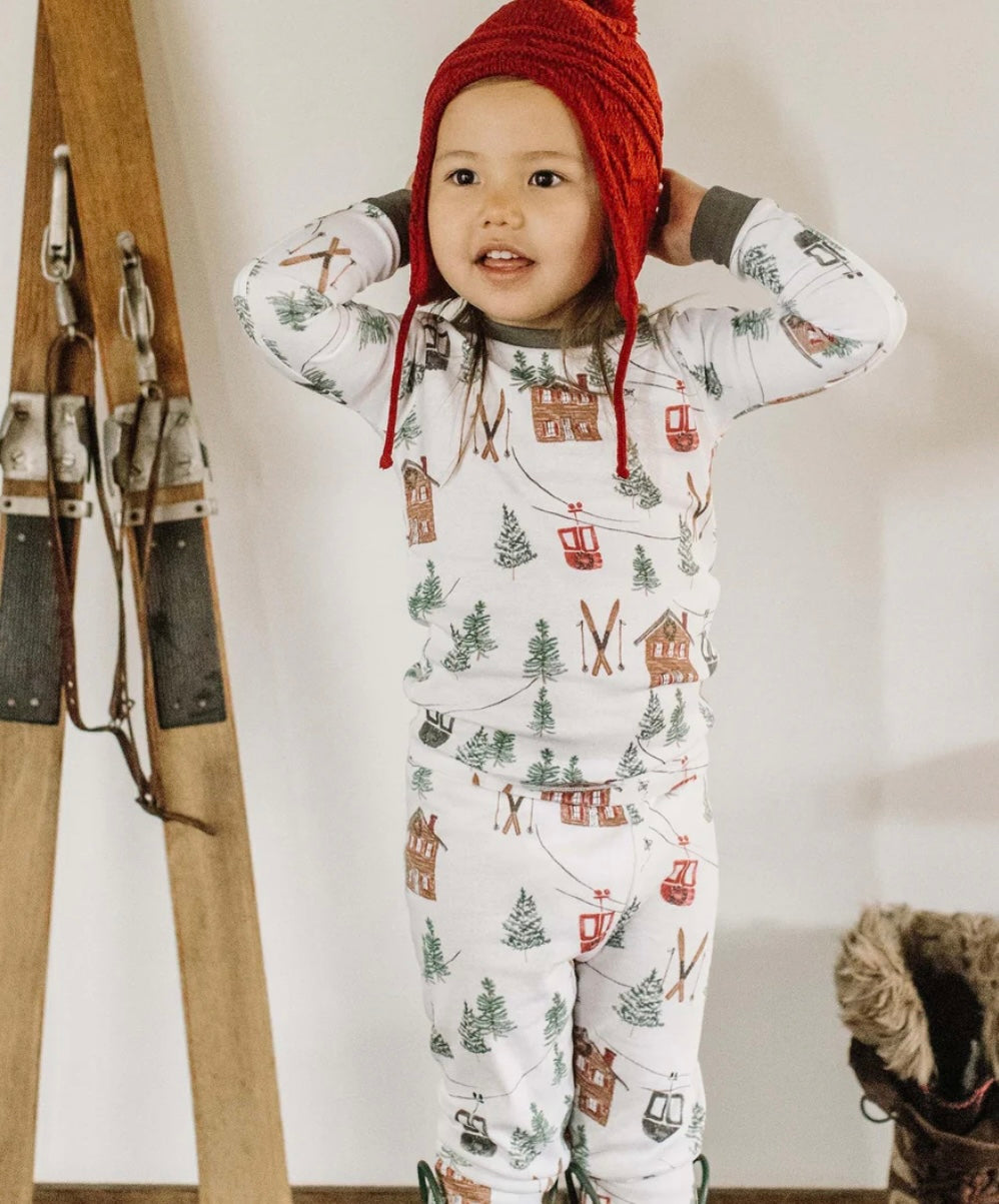 Family Holiday Pajamas Ski the Alpine