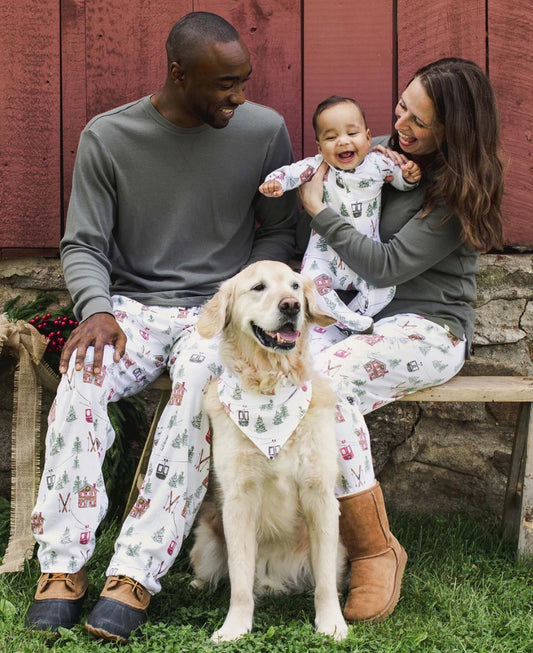 Family Holiday Pajamas Ski the Alpine