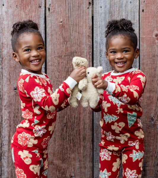 Family Holiday Pajamas Gingerbread Bake