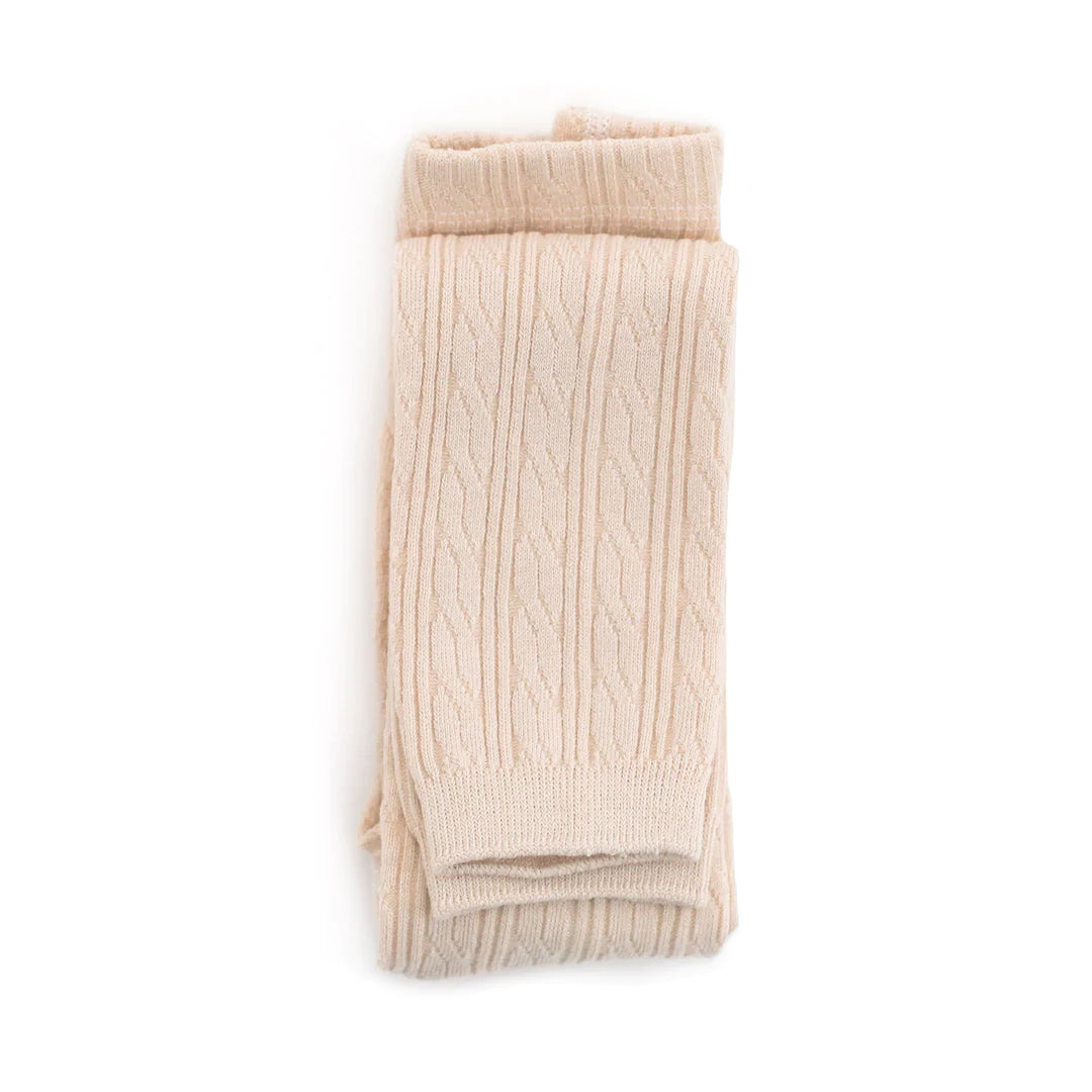Vanilla Cable Knit Footless Tights loop