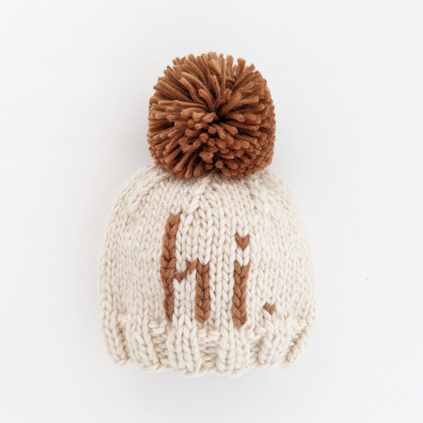 Hi. Hand Knit Baby Blanket and Hat