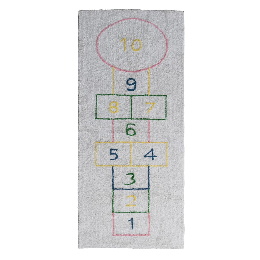 Cotton Hopscotch Rug 3’x7’