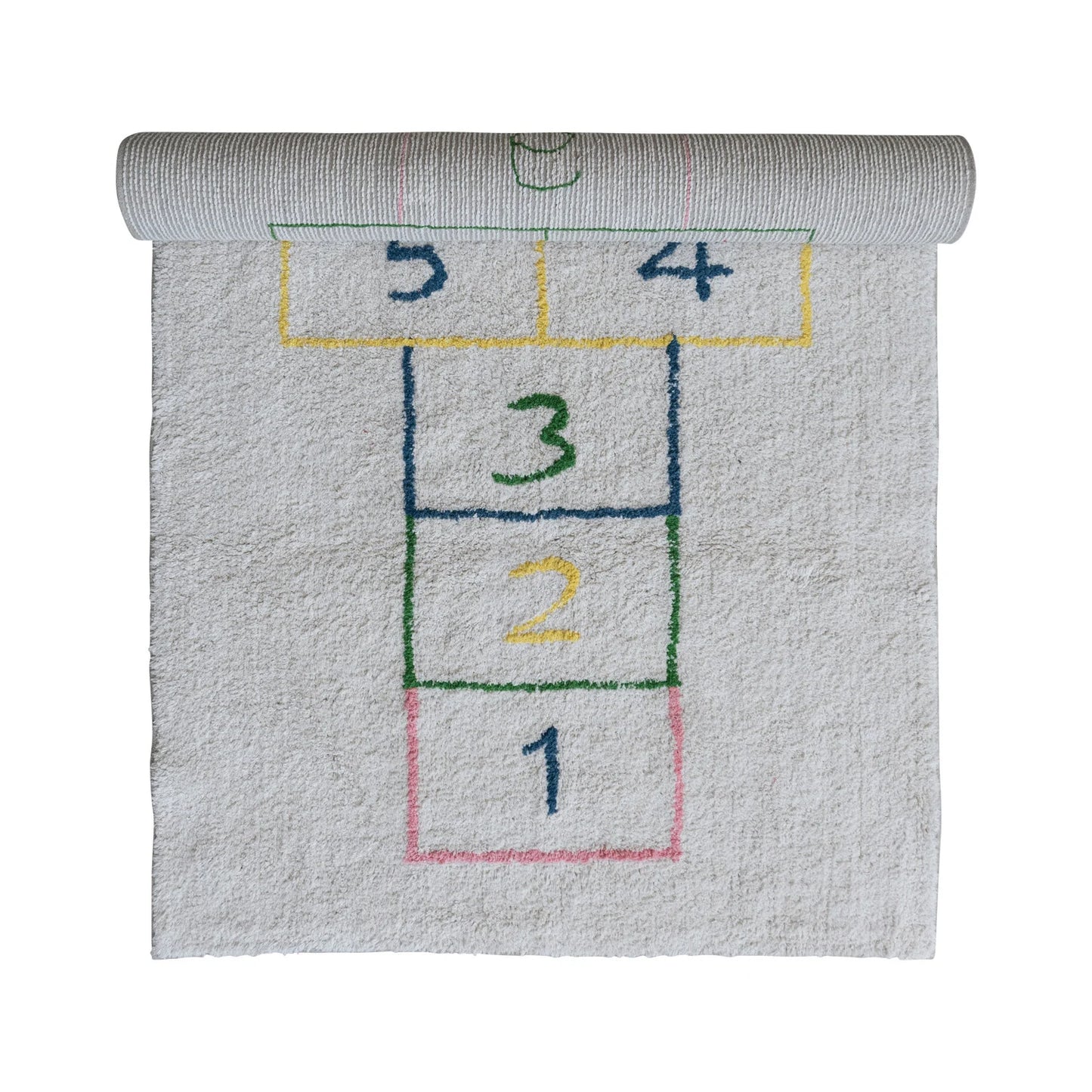 Cotton Hopscotch Rug 3’x7’