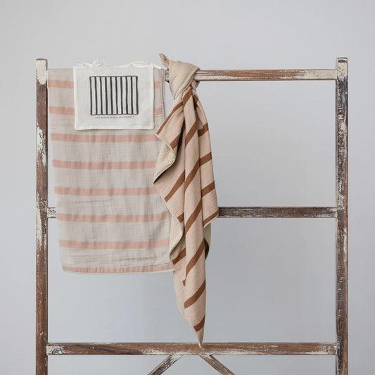 Cotton Baby Blanket with Lace