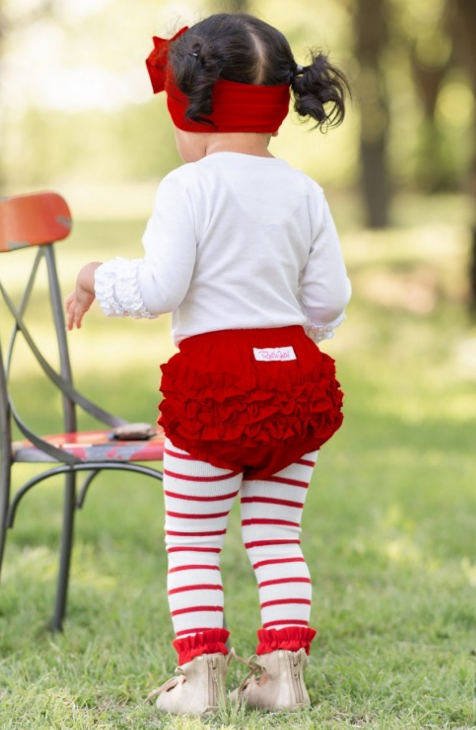 Footless Ruffle Tights