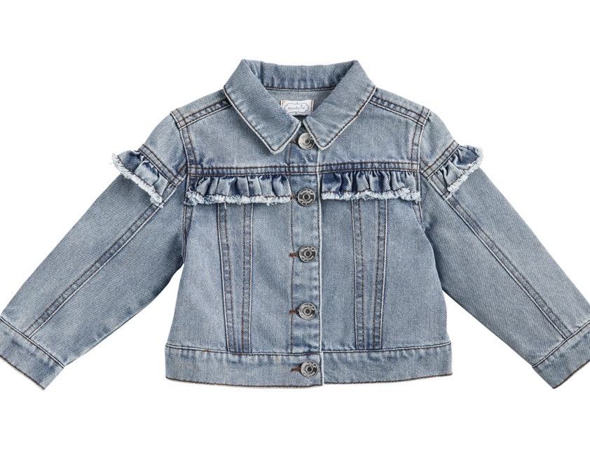 Denim Ruffle Jacket