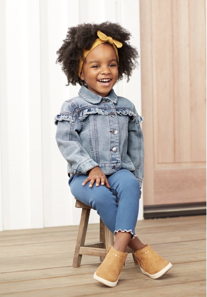 Denim Ruffle Jacket