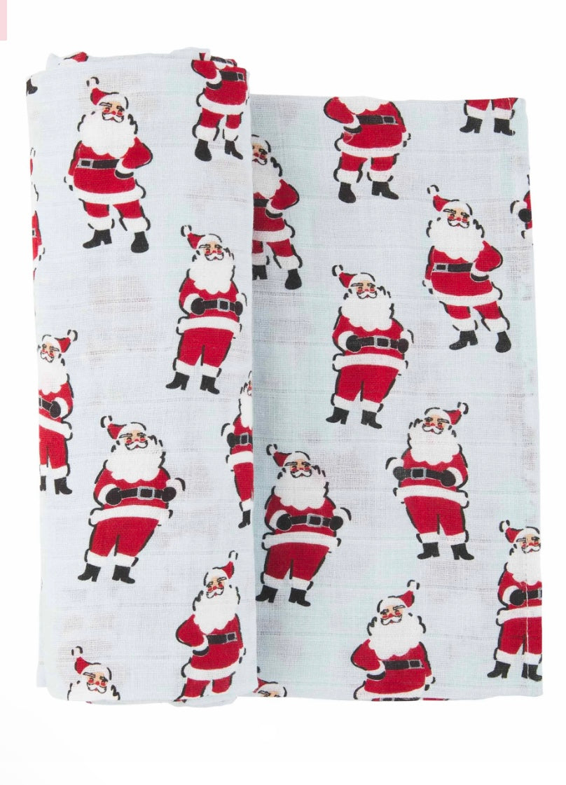 VINTAGE SANTA SWADDLE BLANKET