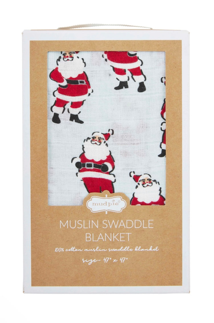 VINTAGE SANTA SWADDLE BLANKET