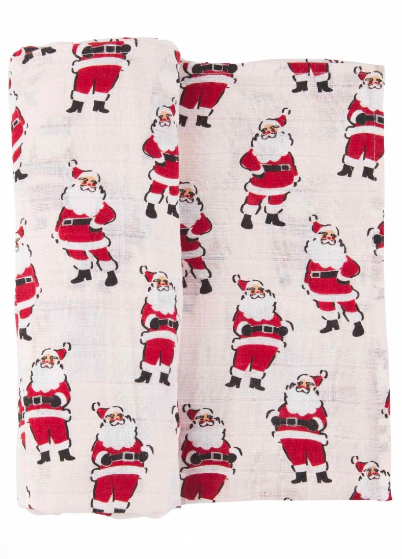 VINTAGE SANTA SWADDLE BLANKET