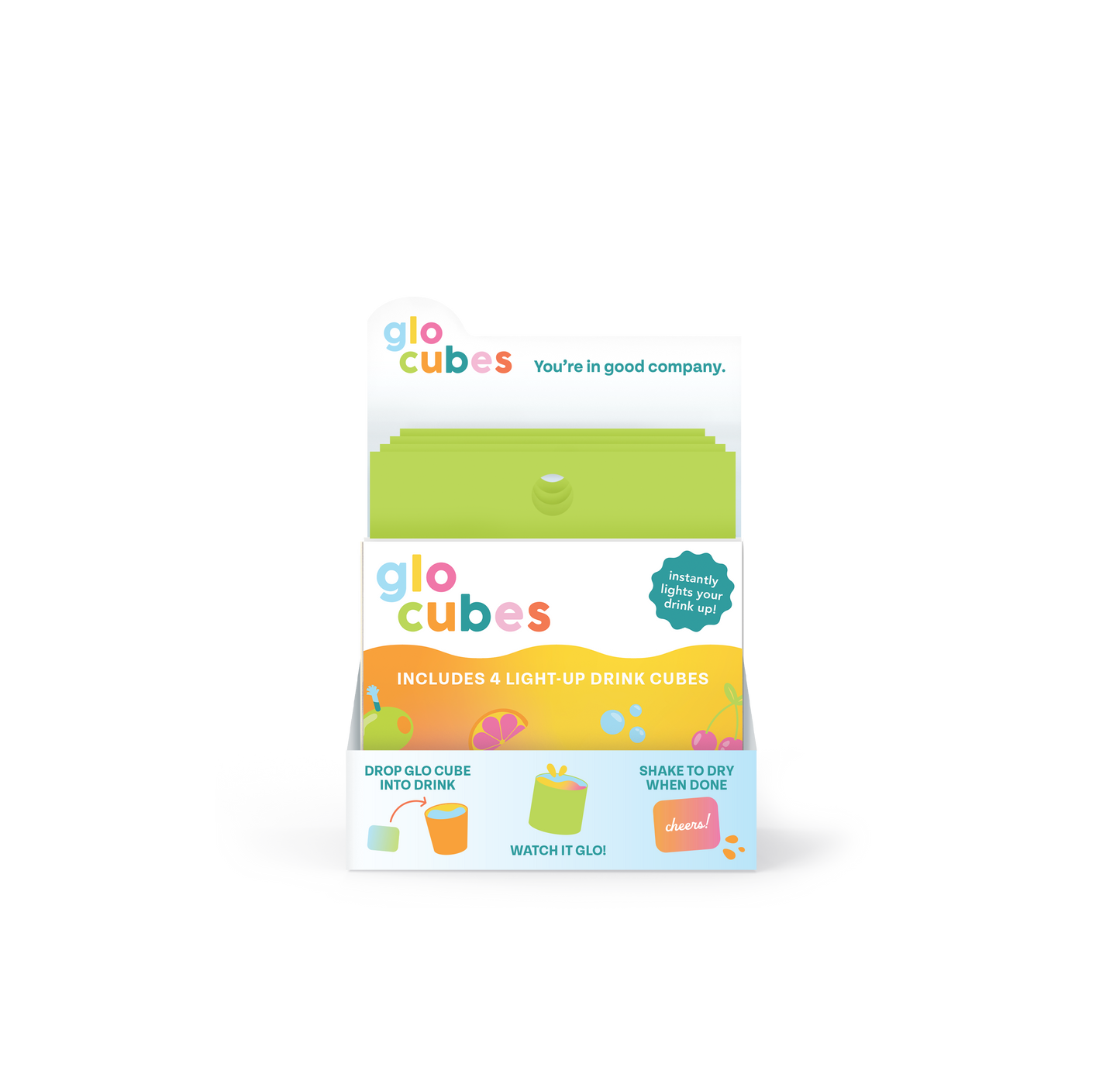 Glo Cubes Multicolored 4-Pack (NEW)