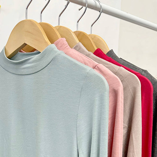 Mock Neck Long Sleeve Shirt