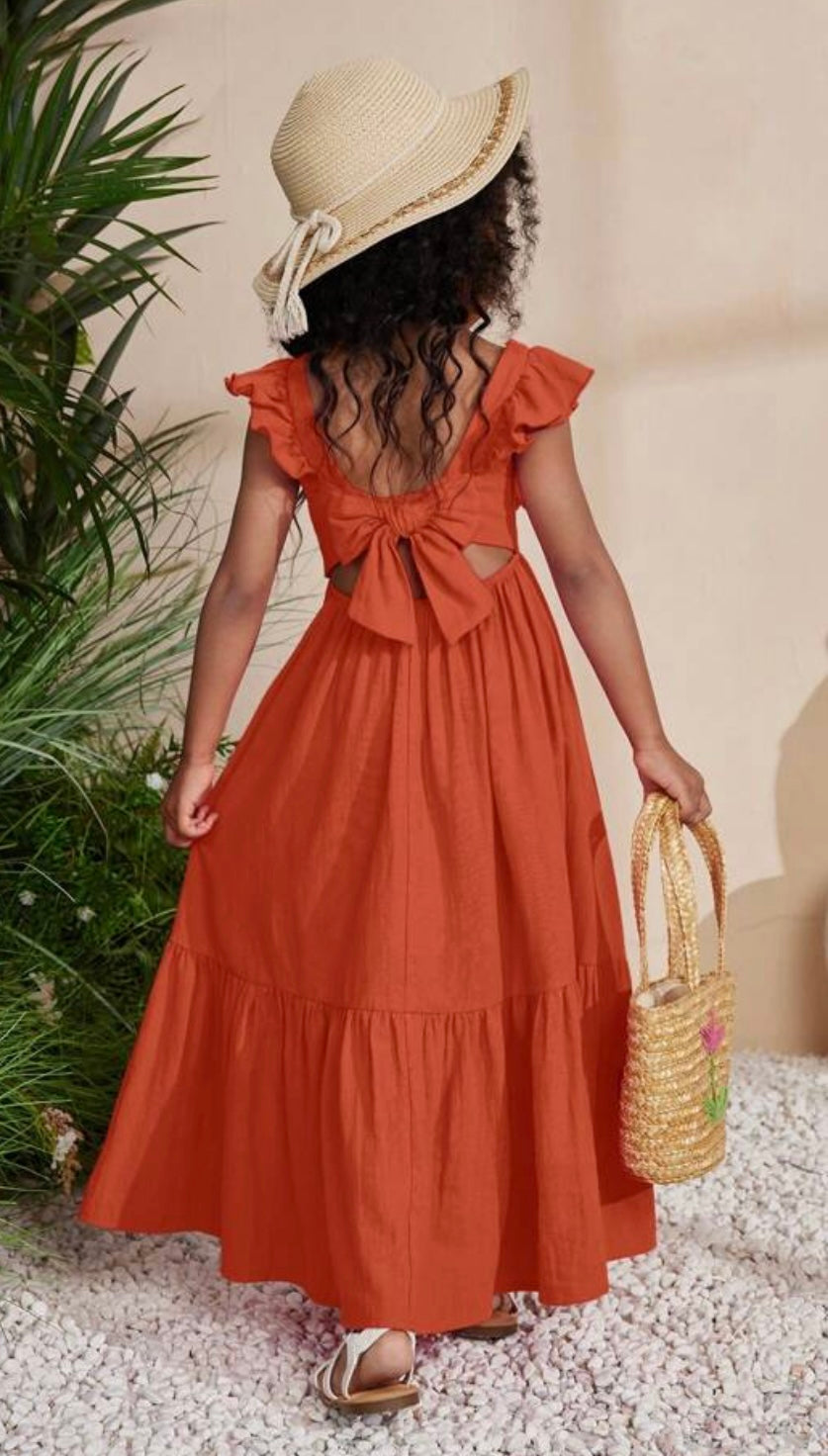 Ruffle Tie Dress
