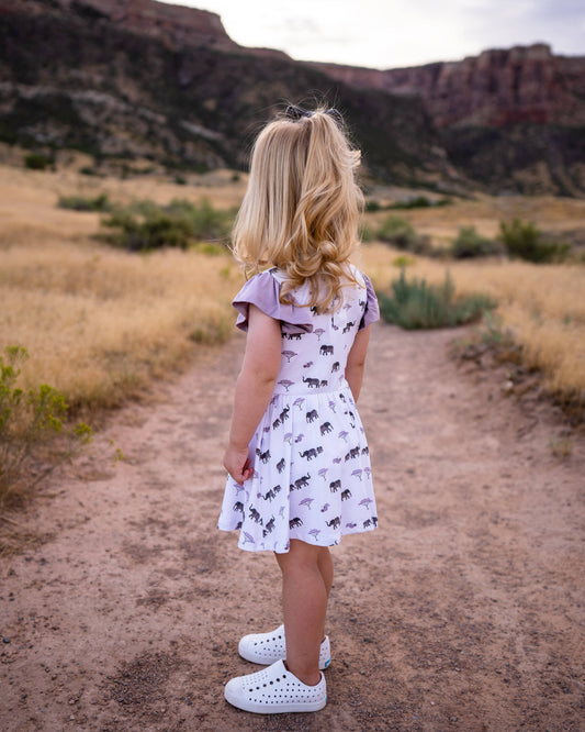 Elephant Flutter Bodysuit Dress