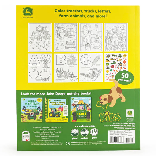 John Deere Kids Tractors, Trucks & Animals Coloring Book