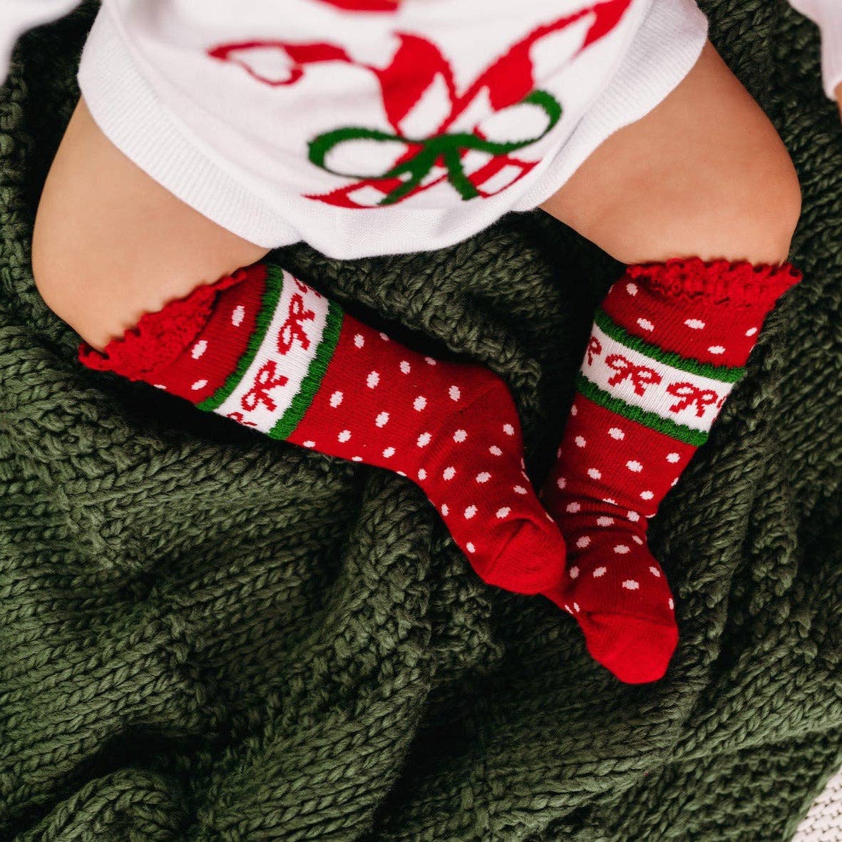 Classic Christmas Knee High Socks 3-Pack: 6-18 MONTHS