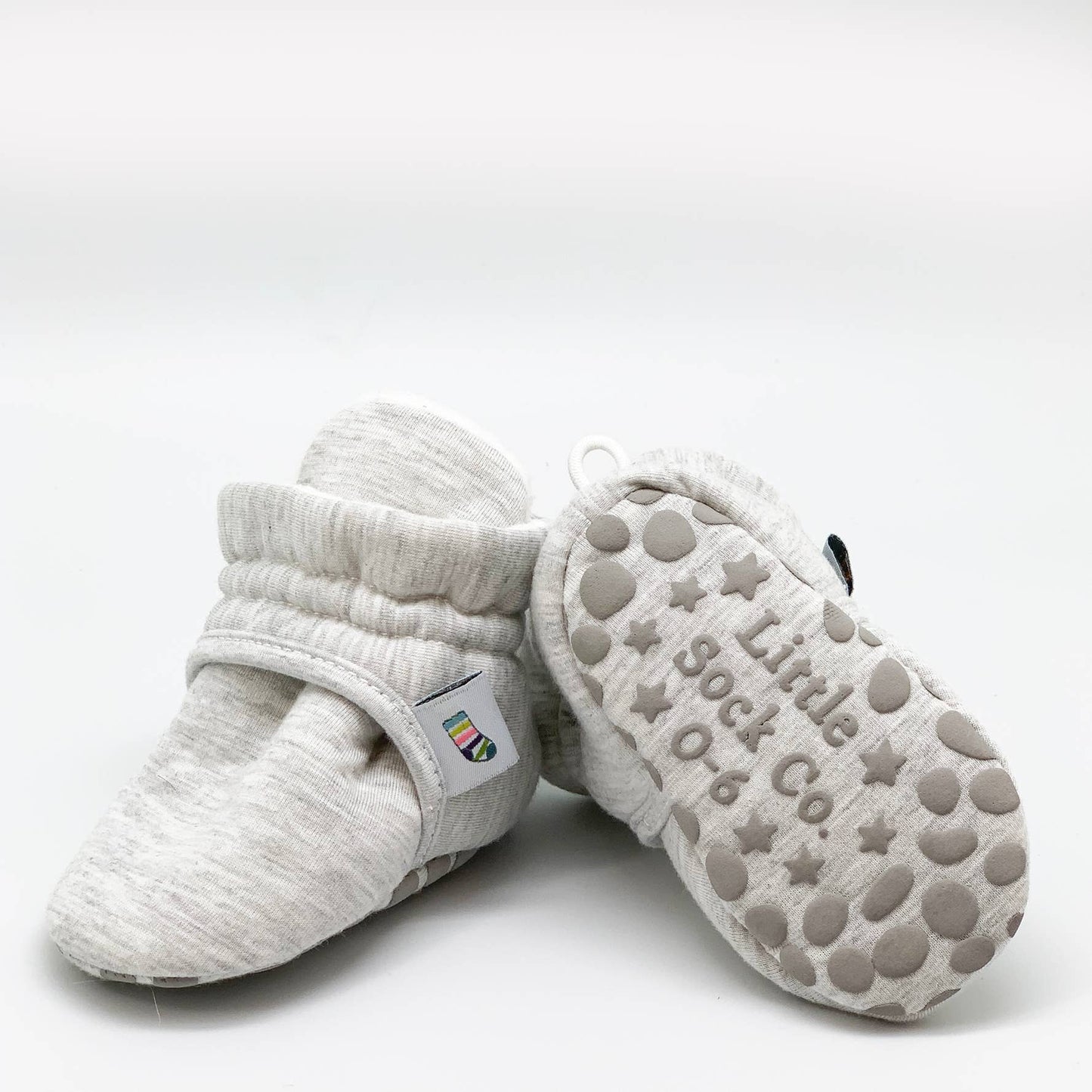 Stay-on, Non-Slip Bootie - Grey - Perfect baby Slipper: 12-18 months