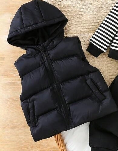 Black Puffy Vest
