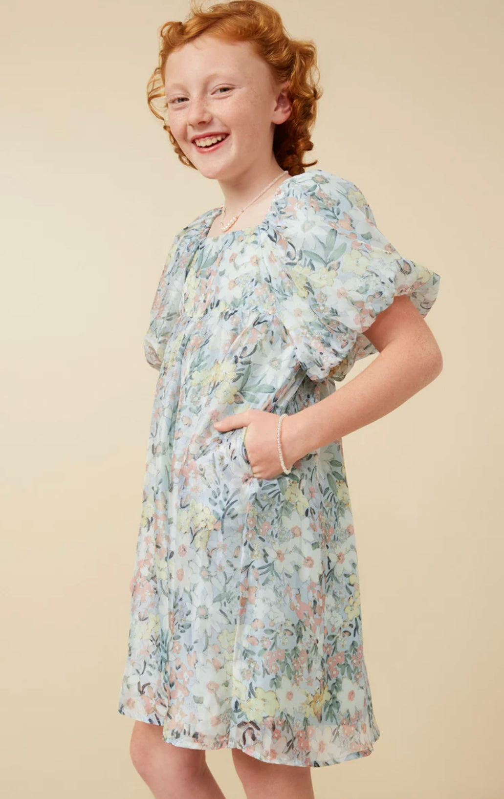 Floral Puff Sleeve Mommy and Me Set