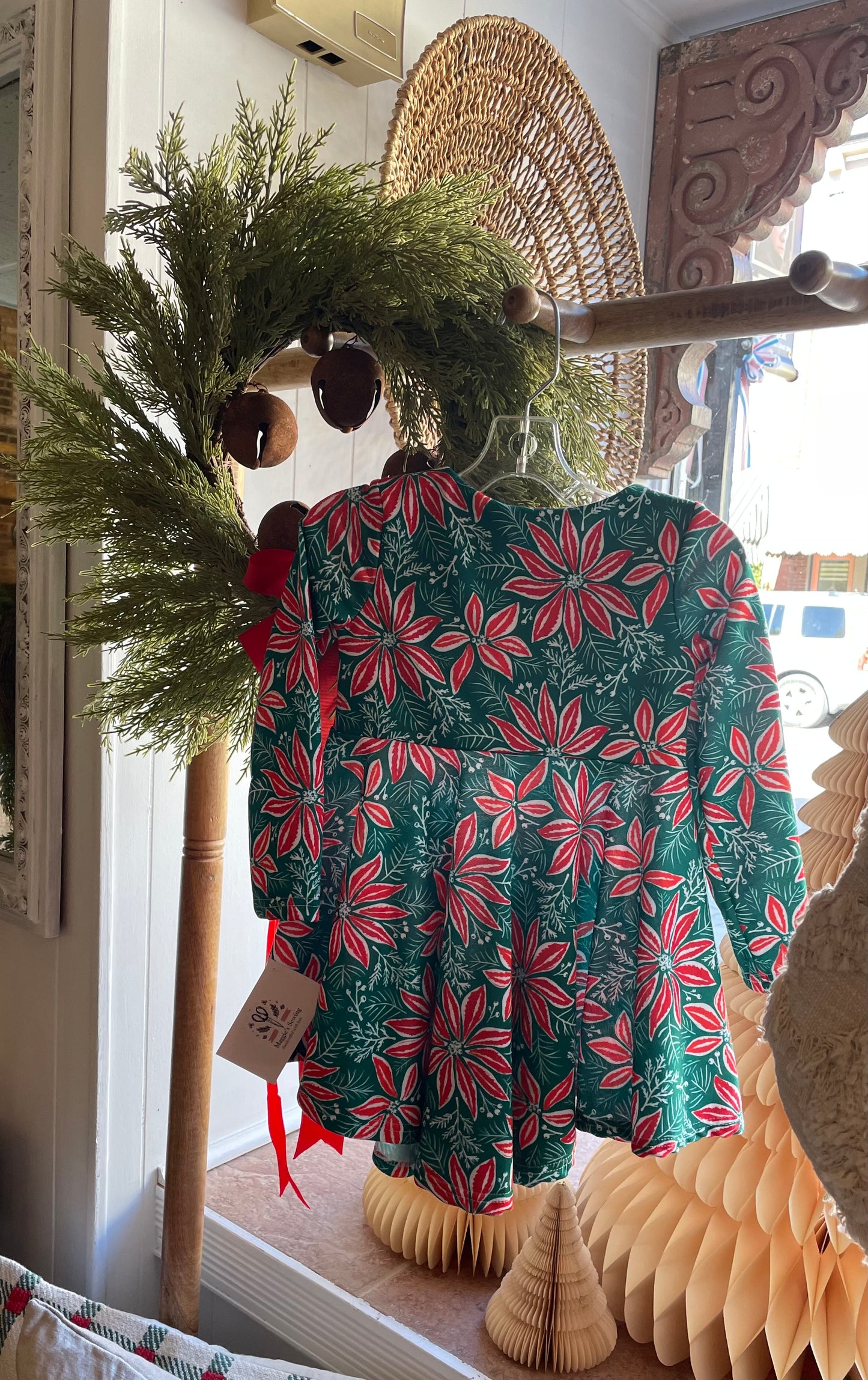 Poinsettia Twirl Dress