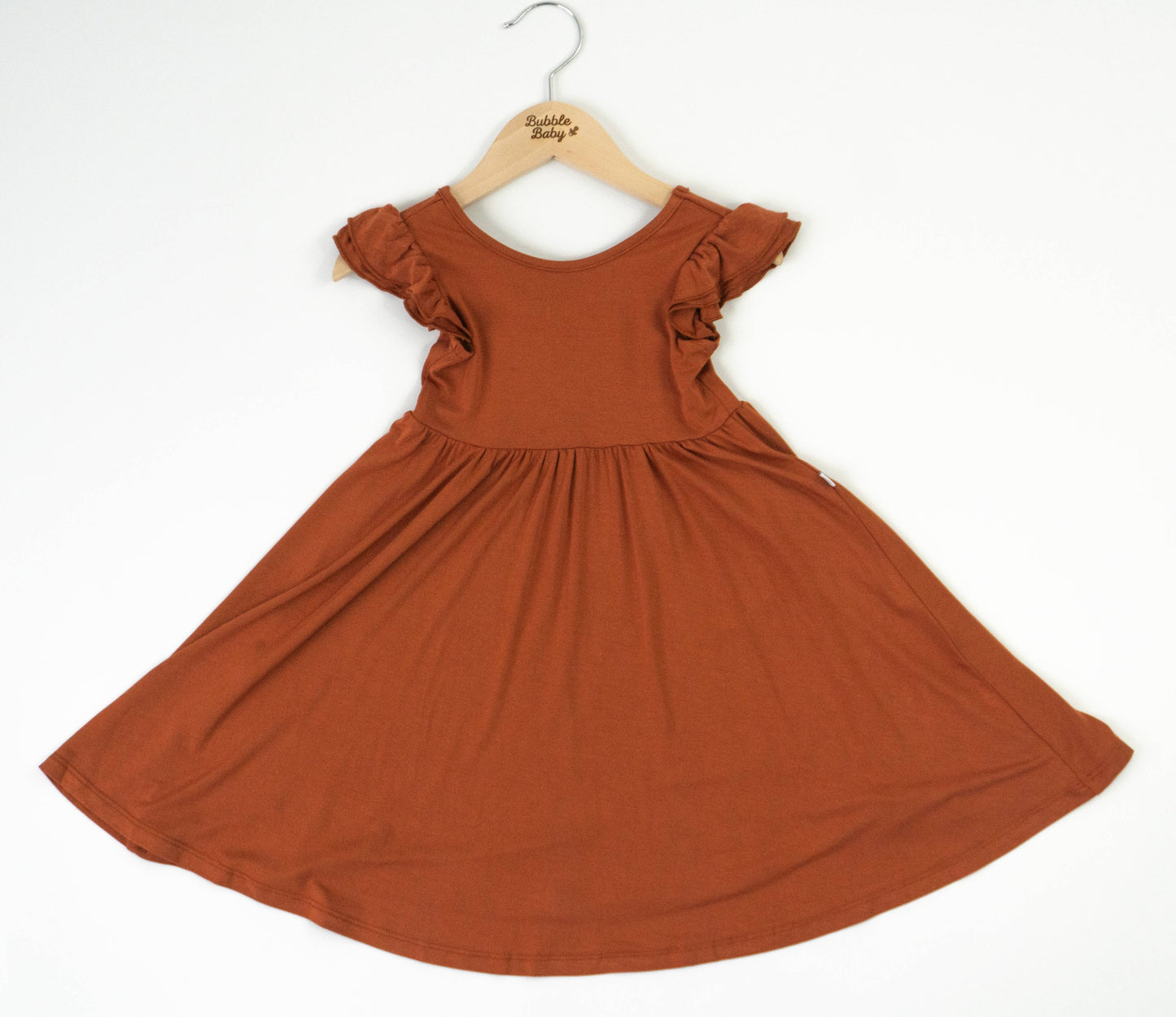 Pecan | Toddler Flutter Dress