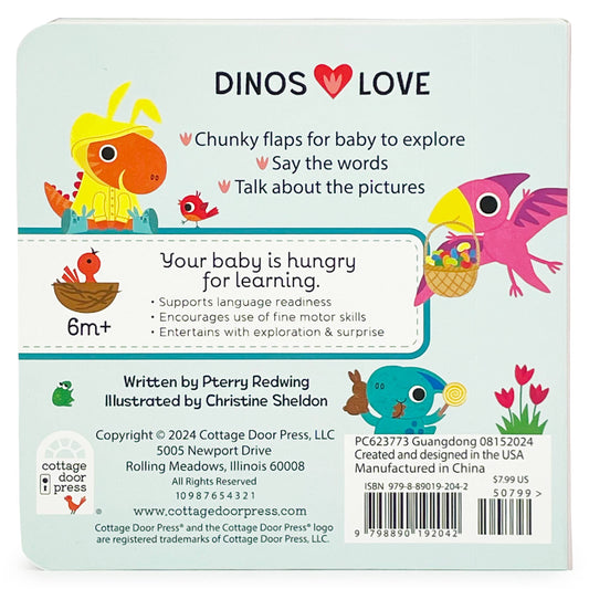 Dinos Love Jelly Beans Easter Lift-a-Flap Board Book