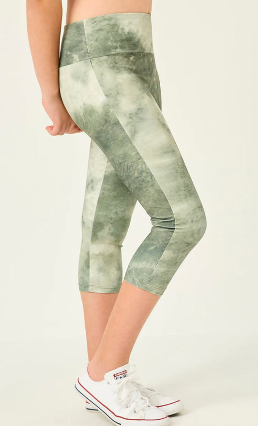 Olive Tie Dye Legging