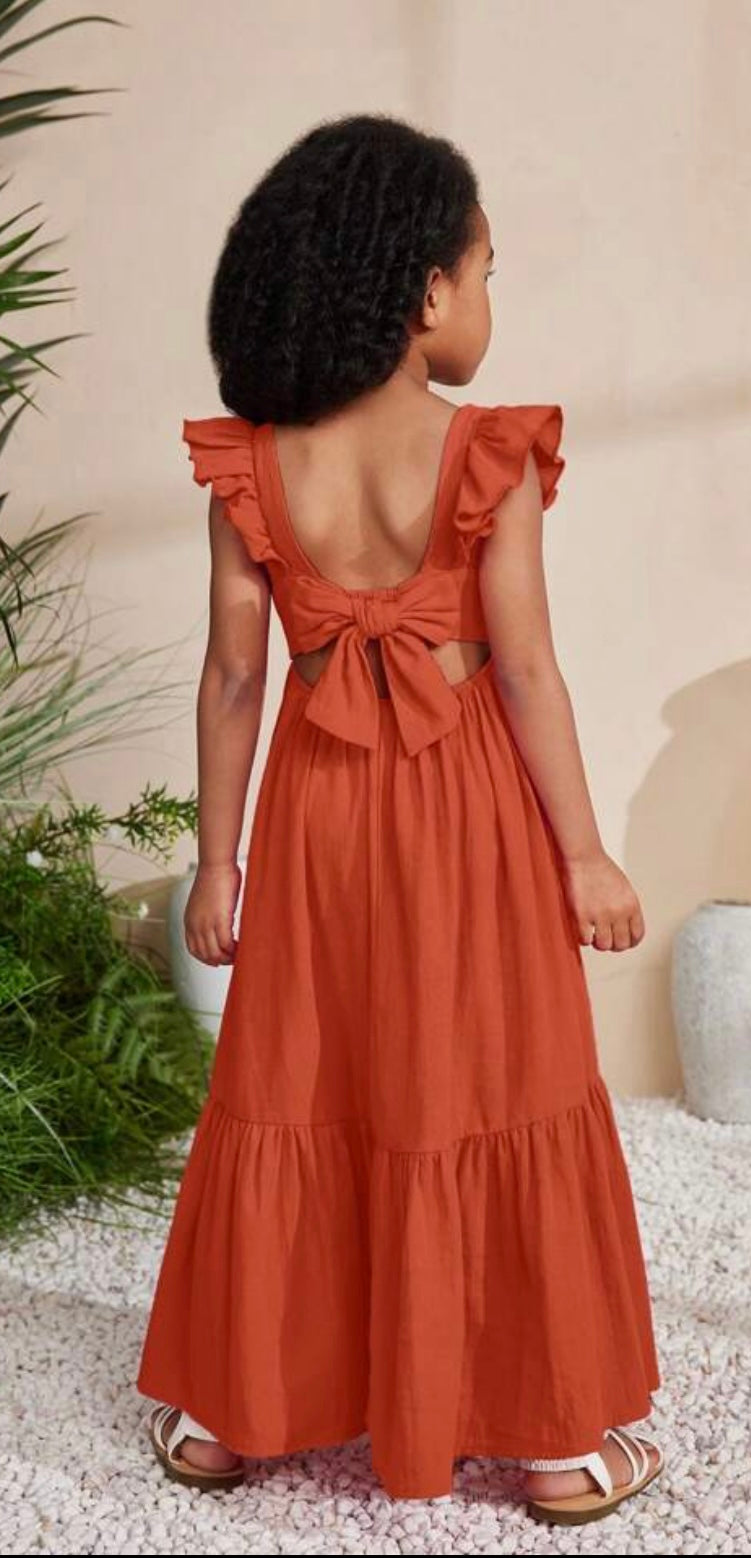 Ruffle Tie Dress