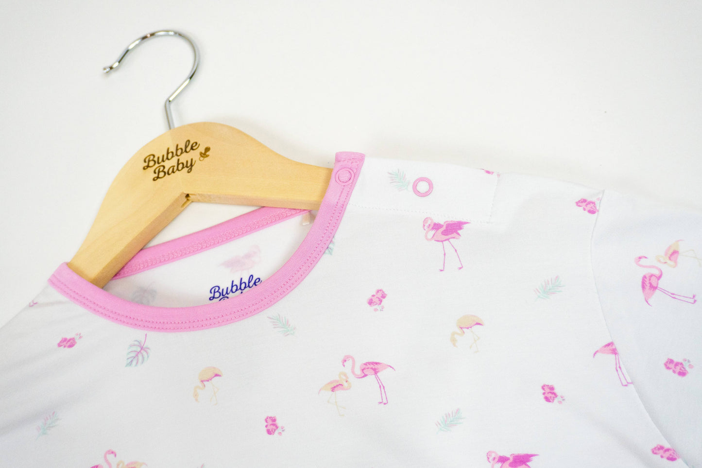 Flamingo Long Sleeve Bubble Romper