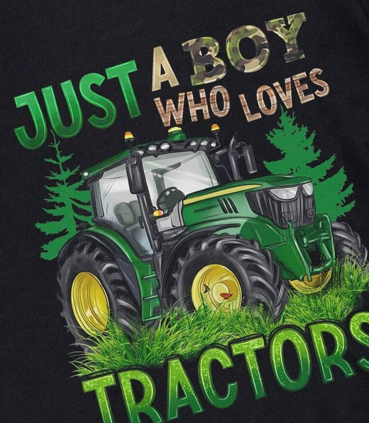 Black Tractor Shirt
