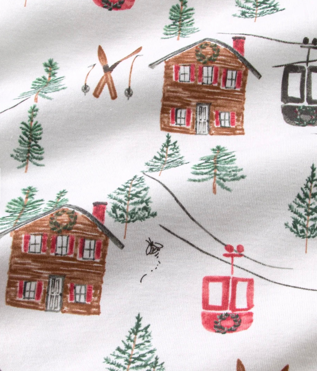 Family Holiday Pajamas Ski the Alpine