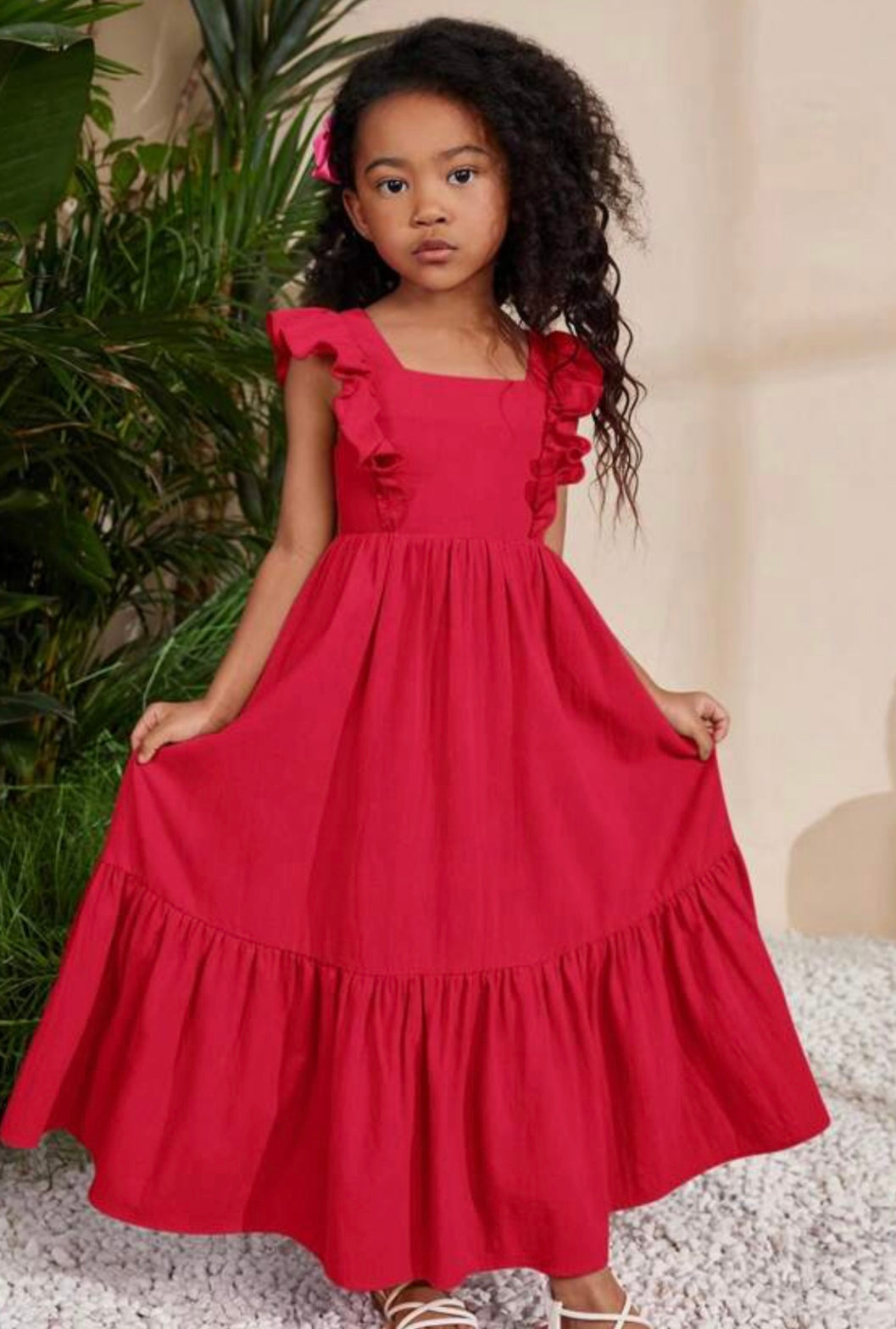 Ruffle Tie Dress