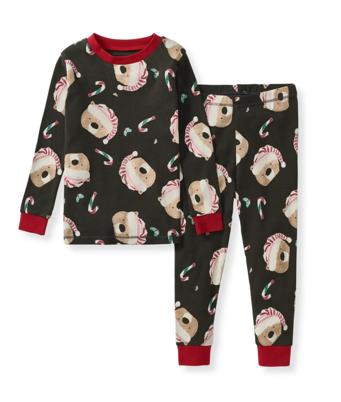 Family Holiday Pajamas Candy Cane Bears