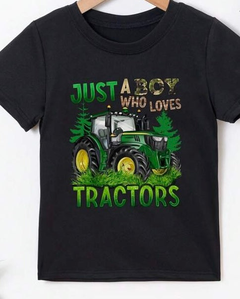 Black Tractor Shirt