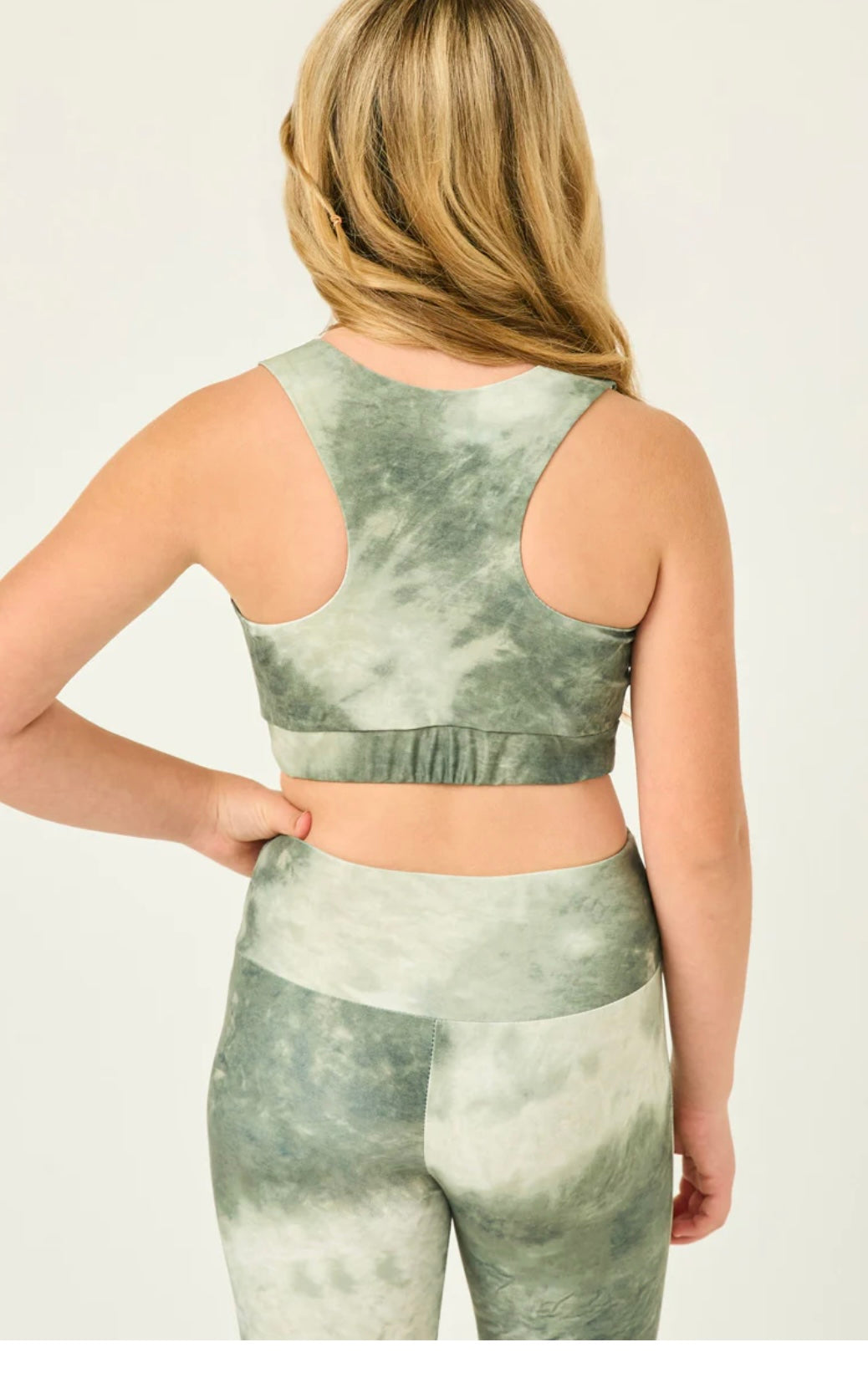 Olive Tie Dye Athletic Top