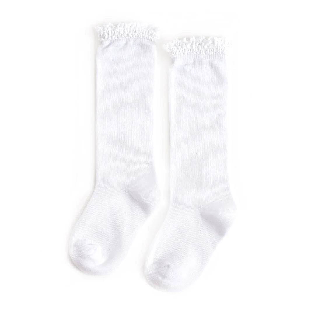 Lace Top Knee High Socks
