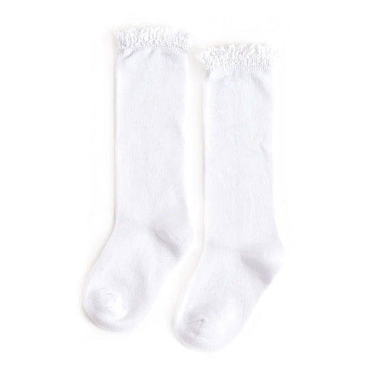 Lace Top Knee High Socks