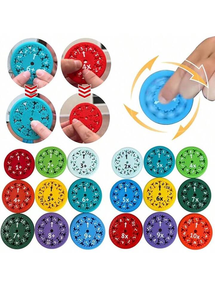 Math Facts Fidget Spinners