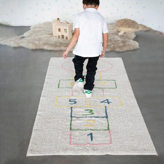 Cotton Hopscotch Rug 3’x7’