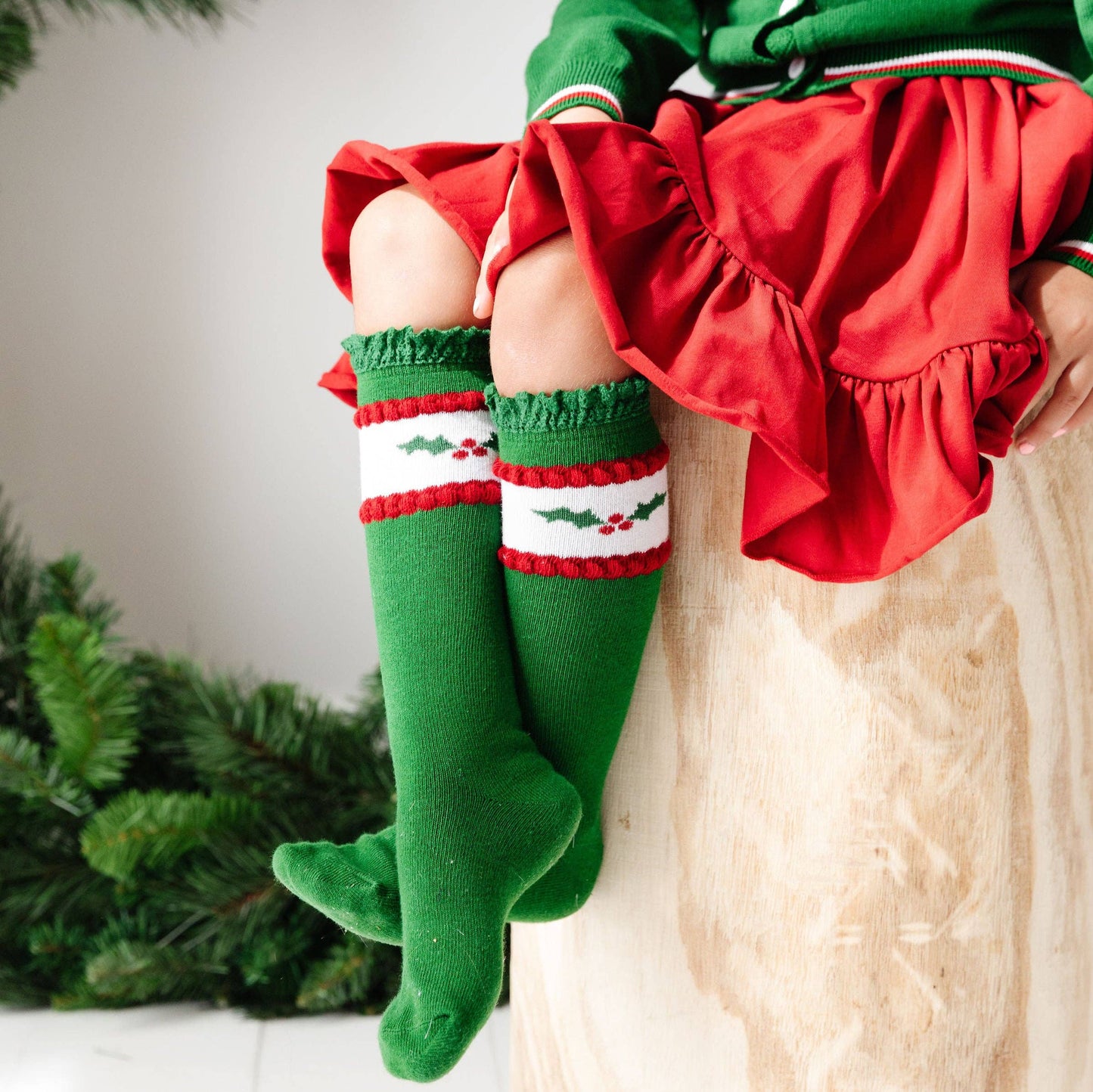 Classic Christmas Knee High Socks 3-Pack: 0-6 MONTHS