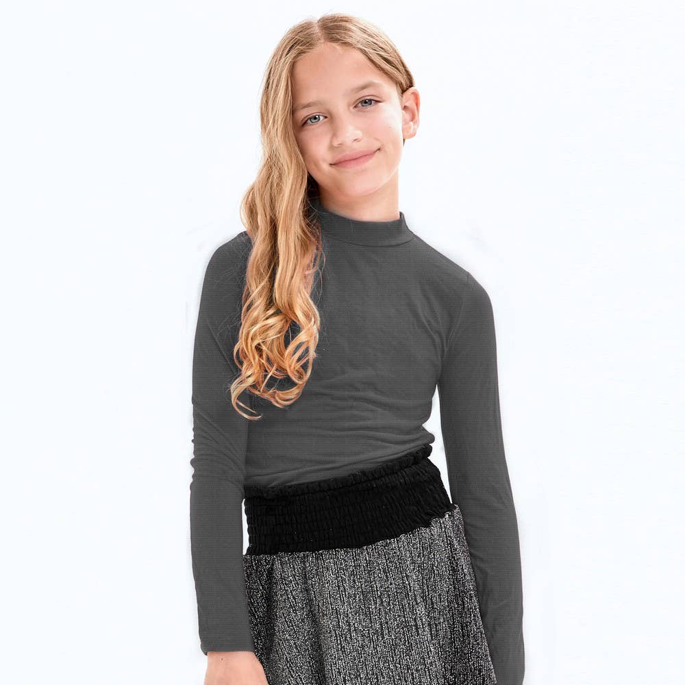 Mock Neck Long Sleeve Shirt