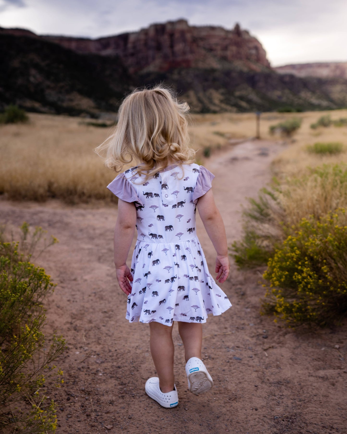 Elephant Flutter Bodysuit Dress