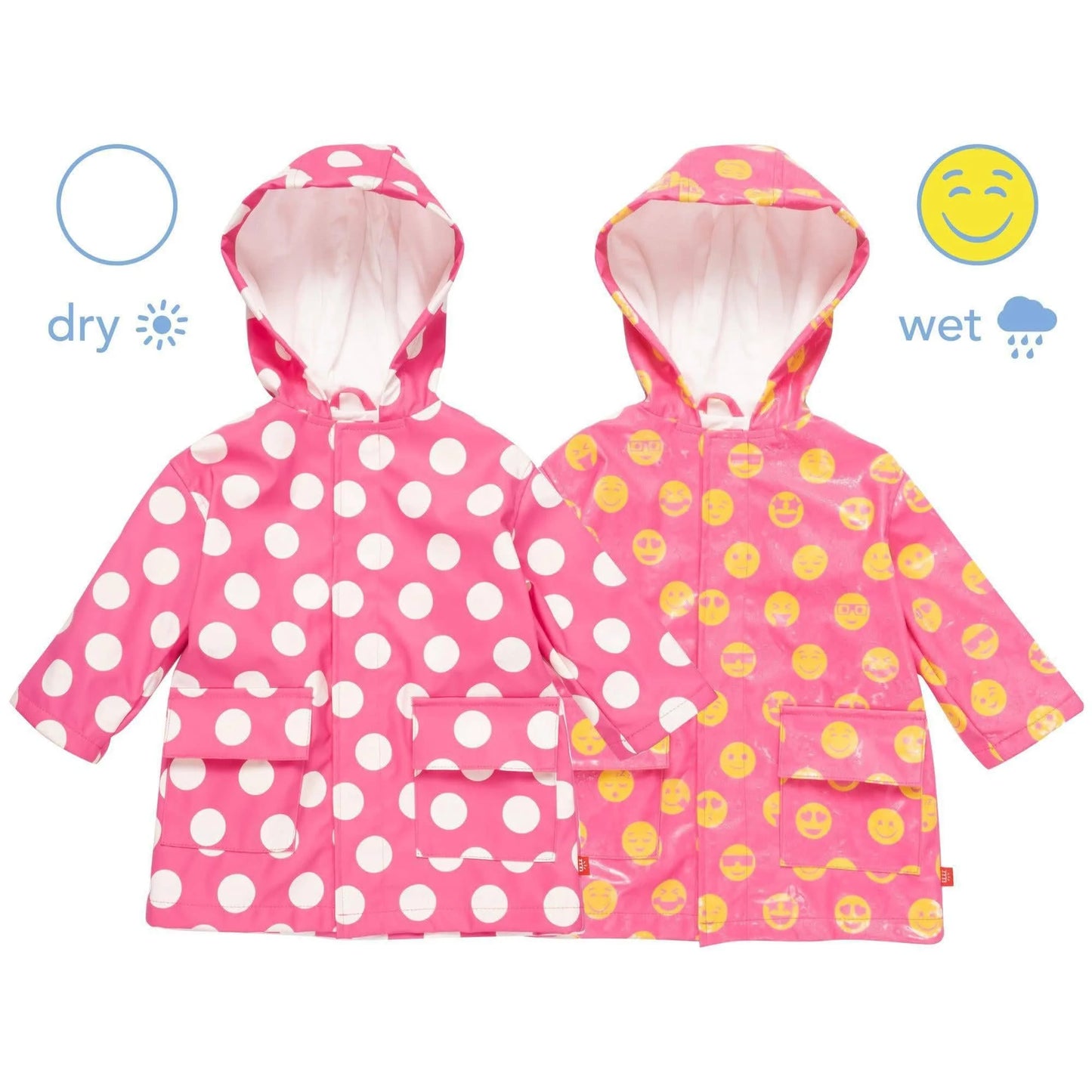 Polka Dot Emoji Raincoat
