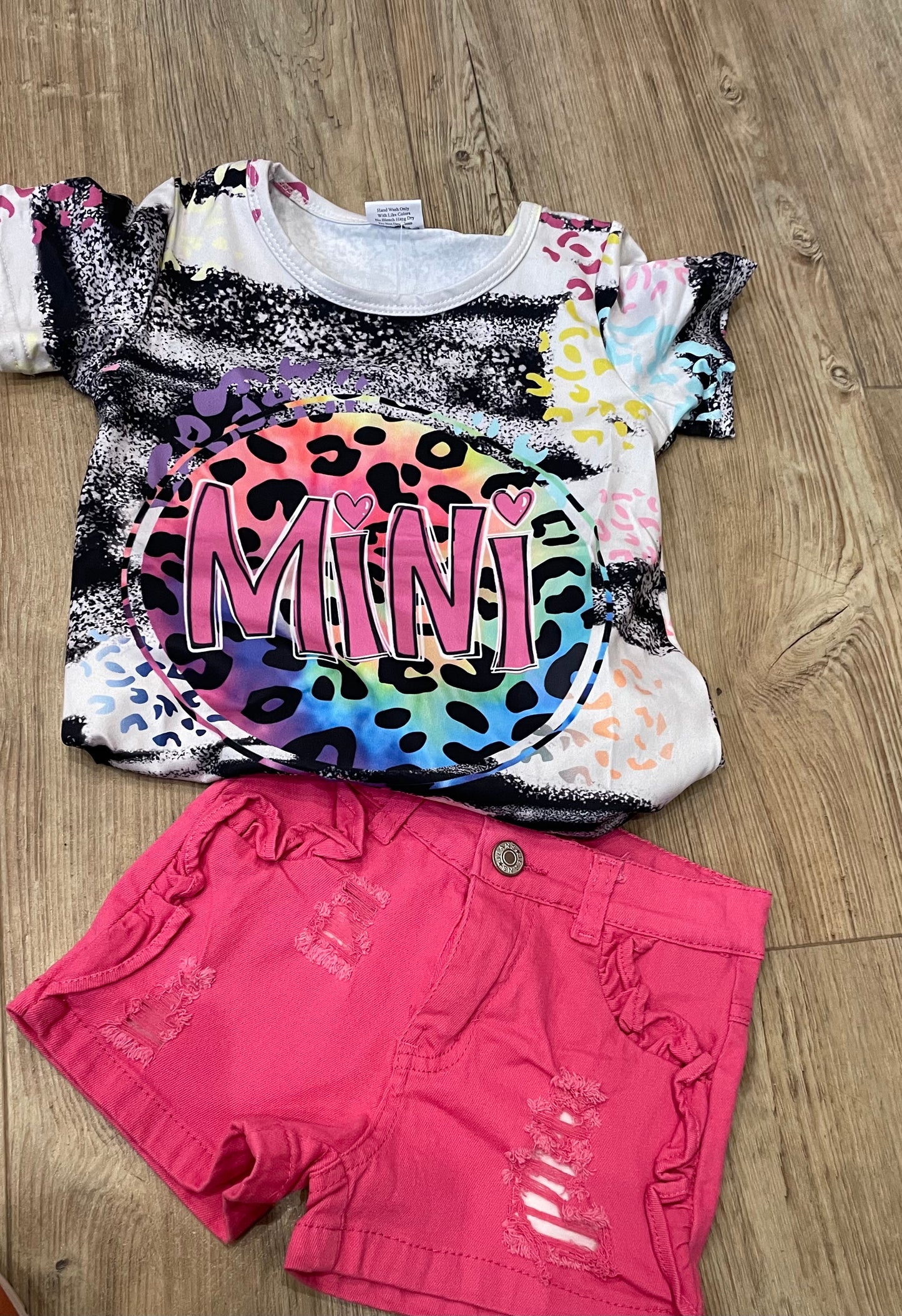 Hot Pink Mini Short and Shirt Set